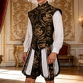 thumbnail image 4 of TISHITA Renaissance Tudor Costume Christmas Holiday Show Medieval England King suits S, 4 of 8