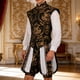 thumbnail image 4 of Traje Tudor renacentista Inglaterra medieval Trajes de rey para teatro Carnaval Negro, 4 of 9