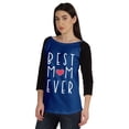 thumbnail image 4 of Inkmeso Best Mom Ever Tshirt Raglan Sleeve Mother Day Gift Tops Moms Shirt Tee, 4 of 8