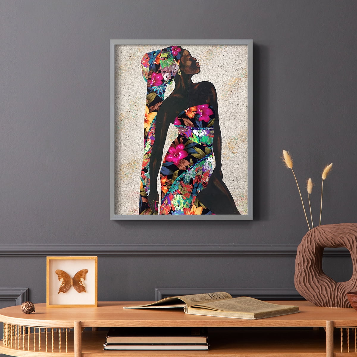 Woman Strong I Framed Print - Solid Wood in Single Picture Frame Solid Wood 2 Framed Print