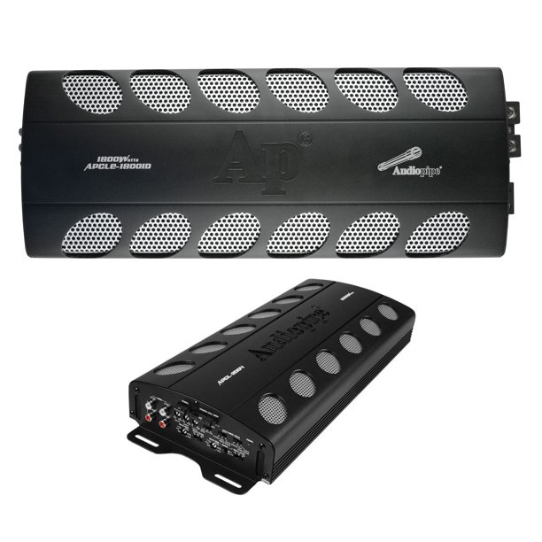Audiopipe 1800W Class D Mono Amp & 2000W 4Channel Class AB MOSFET Amp