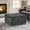 30" Dark Grey, variant on Square Storage Ottoman W/Corduroy fabric Versatile Coffee Table( 30",Black)