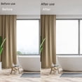 thumbnail image 4 of Pegatina de vidrio esmerilado transparente opaco para baño, inodoro, oficina, ventana, película espesa anti-miradas, 4 of 6