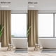 thumbnail image 5 of Pegatina de vidrio esmerilado transparente opaco para baño, inodoro, oficina, ventana, película espesa anti-miradas, 5 of 6