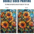 thumbnail image 3 of Fall Sunflower Garden Flag Autumn House Flags 28x40 Double Sided Large Thanksgiving Outdoor Flag for Outside Stained Glass Floral Yard Flags Fall Porch Lawn Flags Decorative, 3 of 7