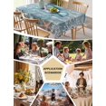 thumbnail image 5 of Blue Jellyfish Coastal Table Cloth, Summer Beach Nautical Starfish Coral Waterproof Tablecloth for Rectangle Tables, Reusable Washable Fabric Table Cover for Restaurant Kitchen Dining Tables 60"x120", 5 of 6
