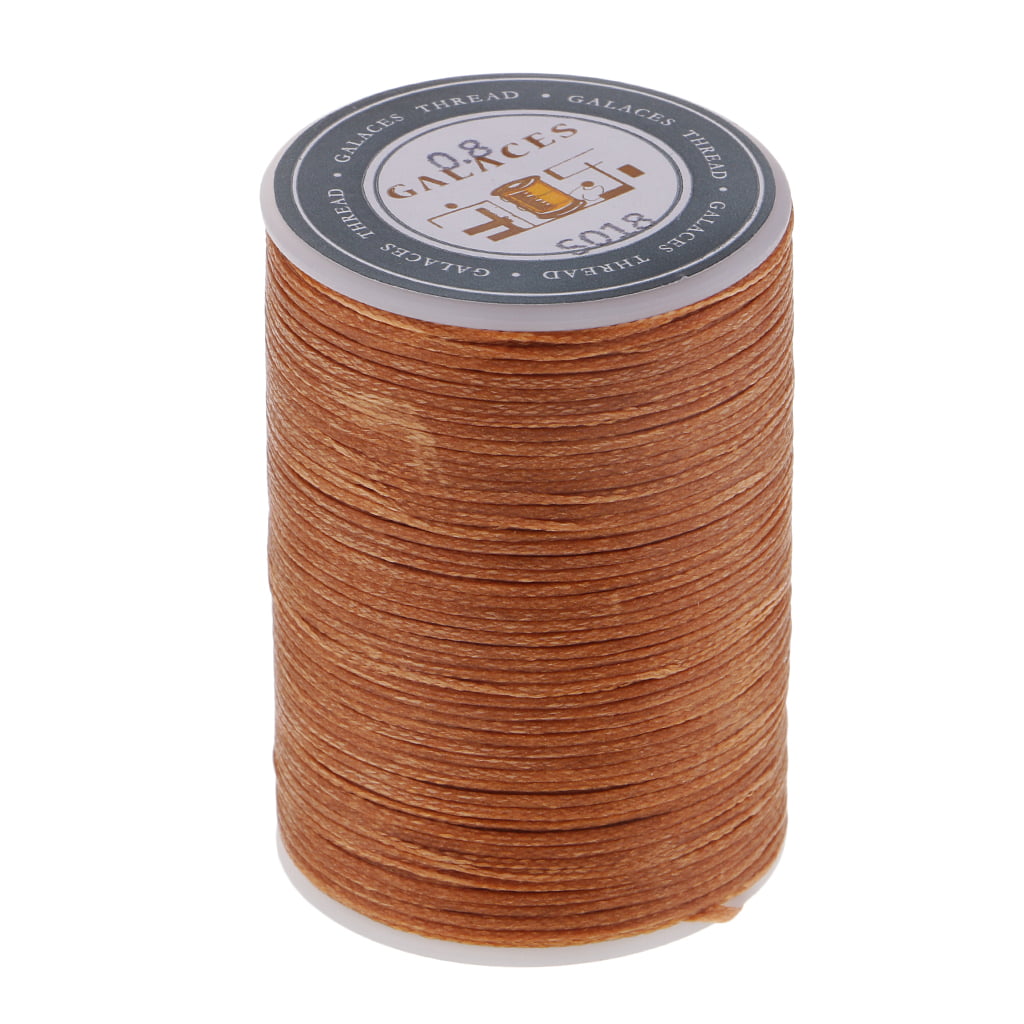 0.8mm Leather Sewing Waxed Thread Hand DIY Stitching Cord Craft Light Coffee