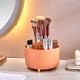 thumbnail image 5 of Estuche Cosmético Caja de almacenamiento de cosméticos redonda con 6 ranuras Cajas de maquillaje giratorias de 360 ​​​​grados (naranja) Likrtyny  Libre de BPA, 5 of 9