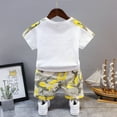 thumbnail image 4 of Baby Clothes Boy Toddler Boys Summer Outfits Children's Cotton Camouflage Printed Short Sleeved Training 3 6 12 18 24 Months 3T Tops Shorts Set Crew Tank Tees+Shorts 2PCS, 4 of 9