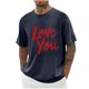thumbnail image 5 of Camisas de Manga Larga para Hombres Imprimir Casual Cuello Redondo Blusa de Manga Corta, Camisas de Lino para Hombres, 5 of 7