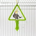 thumbnail image 7 of Moocorvic Bird Cage Swing, Chew Proof Rope Toy Triangle Rope Swing for Parrot, 7 of 7