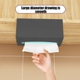 thumbnail image 7 of Paper Towel Holder Under-Cabinet Wall Mounted Adhesive Install Plastic 21.5x11x10cm Black, Blue, Pink, White, Green Space-Saving Tissue Box Waterproof, Sleek Design, 7 of 7