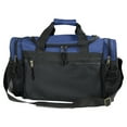 thumbnail image 2 of DALIX 17" Duffle Travel Bag with Water Bottle Mesh Pockets in Navy Blue, 2 of 5