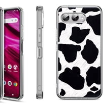 Shockproof Phone Case for T-Mobile Revvl 8, by OneToughShield - Cow Skin Design