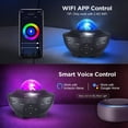 thumbnail image 2 of Star Projector, Galaxy Star Night Light Projector Working with Smart App & Alexa, 10 Color Music Starry Light Projector with Remote & Bluetooth, Borealis Light Projector for Bedroom Kids, 2 of 5