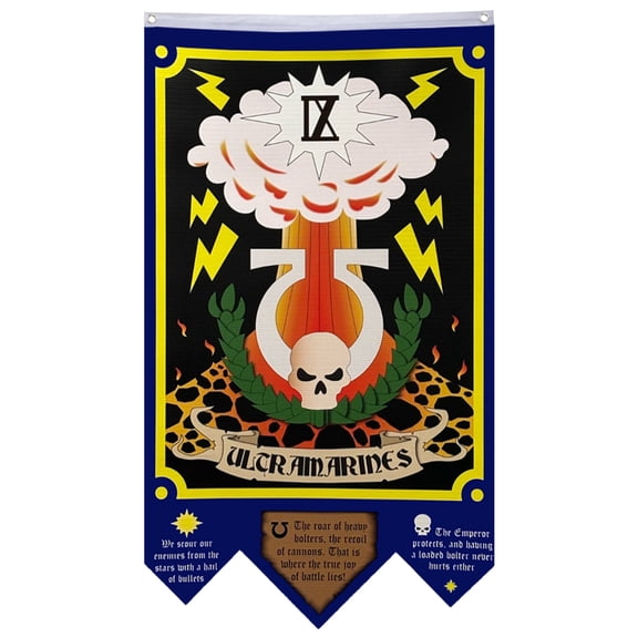 Ultramarine Flag Legion IX Banner Home Yard Garden Decor 30x50 inch