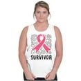 thumbnail image 3 of Survivor Breast Cancer Pink Ribbon Tank Top Tee Shirt Women Brisco Brands S, 3 of 6