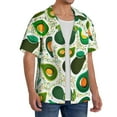 thumbnail image 2 of Kdxio Men'S Hawaiian Shirt For Men Short Sleeve Shirt Green Avocado Summer Casual Holiday Beach Button Down T-Shirts, 2 of 5