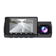 thumbnail image 4 of Cámara De Tablero 3 canales DVR para coche cámara frontal y trasera grabadora de vídeo para coche HD 1080P 4K GPS incorporado, 4 of 9