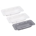 thumbnail image 1 of Unique Bargains Collapsible Colander Kitchen Over the Sink Drain Strainer for Fruits Vegetables Pasta 2 White 1 Gray, 1 of 6