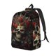 thumbnail image 1 of Balery Classical Rose Crown Skull Mochila Clásica Impresa Básica para Viaje, Mochila Escolar Resistente al Agua, Mochila de Lona con Correas Ajustables-Small, 1 of 5