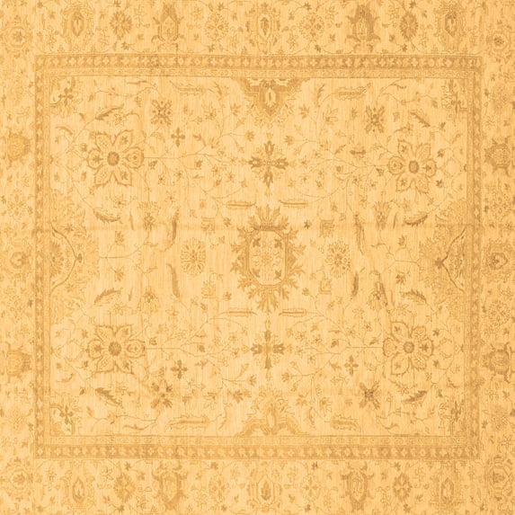 Ahgly Company Indoor Square Oriental Brown Traditional Area Rugs, 4' Square