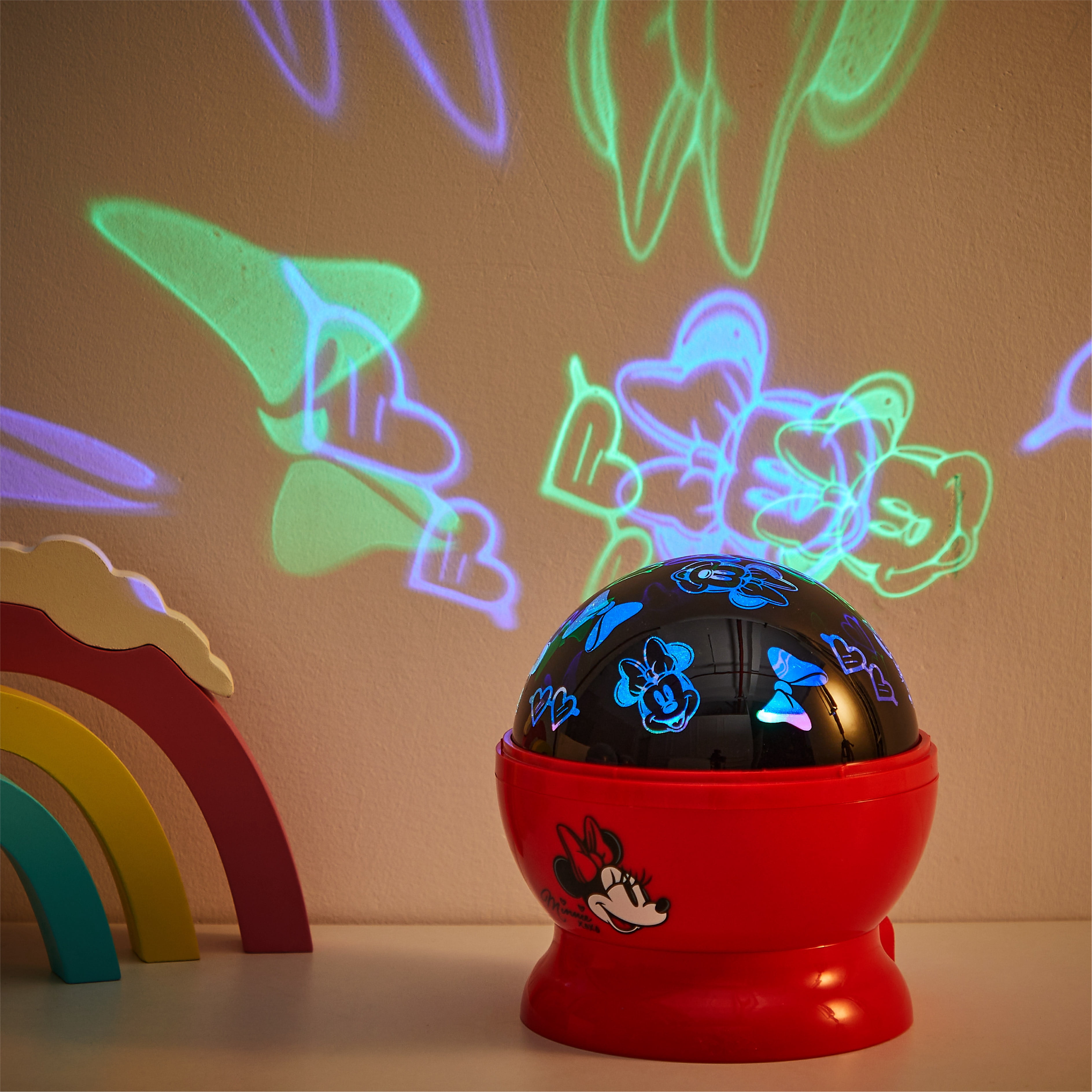 Disney Minnie Mouse Rotating Projector Lamp, 5.5"