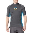 thumbnail image 1 of Kanu Surf Men's Mercury UPF 50+ Rashguard, Charcoal, Large, 1 of 3