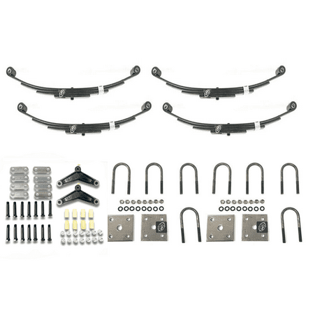 SOUTHWEST WHEEL USA Made 3,500 lbs. Tandem Trailer Axle Suspension Kit (Leaf Springs, Shackle & U-Bolt kit)