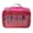 Hot Pink #01, variant on Xiwaer Mahjong Card Bag,Empty Mahjong Tile Bag American PVC Clear Mahjong Case Size 166 Waterproof Zippered Storage Tile Holder Rack Bag with Portable Handle Design,Case Only,Hot Pink #01