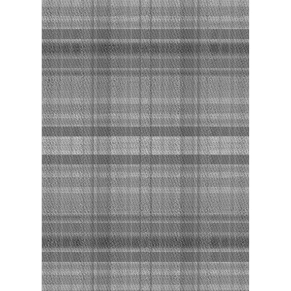 Ahgly Company Machine Washable Indoor Rectangle Transitional Dim Gray Area Rugs, 7' x 9'