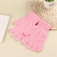 thumbnail image 4 of Qarigey Manoplas de punto de invierno Adultos Envoltura Cubierta Moda Manos Calentador Manopla Accesorio de ropa Adultos de invierno Medios guantes gris guantes y mitones Rosa claro Qarigey AP011266-11B, 4 of 6