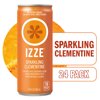 IZZE Sparkling Juice Beverage Blend, Clementine, No Sugar Added, 8.4 FL OZ, 24 Cans