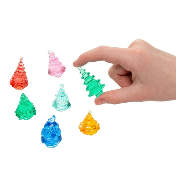 1" x 2" Bulk 144 Pieces Transparent Tree Plastic Counters Assortment