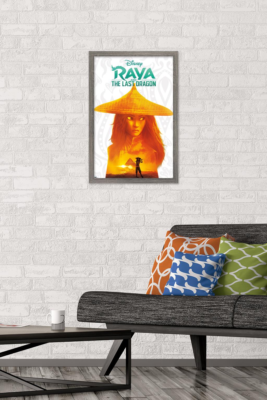 Disney Raya and the Last Dragon - Inner Warrior Wall Poster, 14.725" x 22.375", Framed