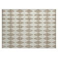 thumbnail image 2 of Addison Rugs Chantille Indoor/Outdoor Transitional Diamonds Taupe Washable Rectangle Rug, 1'8" x 2'6", 2 of 6