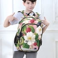 thumbnail image 6 of FORMRS Unisex School Backpack 17" Student Travel Bag with Laptop Compartment, Pink Raspberries, 6 of 7
