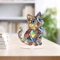 thumbnail image 1 of Decoración de animales acrílicos 2d plano atractivo decoración de mesa adorno para el gabinete de restaurantes estantes navideñas Gato, 1 of 8