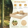 thumbnail image 7 of Spaco 49" x 49" x 10" Raised Garden Bed with Compost Bin and Open-ended Bottom-Natural, Outdoor Elevated Flower Box for Backyard/Patio/Gardener, 7 of 7