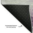 thumbnail image 3 of Addison Rugs Mayfield Washable Transitional Spiral Purple Runner Rug, 2'3" x 7'6", 3 of 5