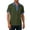 Dark Green, variant on Shirts for Women 3 Button Denim Collar Short Sleeve T Shirts Casual Summer Funky Hippie Streetwear Tee Tops White XL
