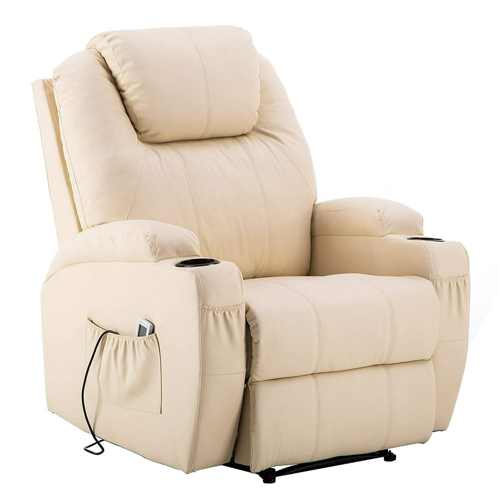 Power Recliner Massage Ergonomic Sofa Vibrating Heated Lounge Chair ...