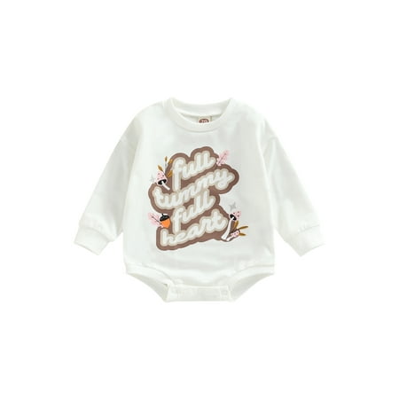 

Baby Girls Long Sleeve O Neck Letter/Checkerboard Print Romper