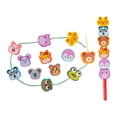 thumbnail image 3 of Fiocias Lacing Beads Threading Beads Wooden Blocks Educational Game Stringing Training Manual Dexterity Development Motor Coordination Suitable for Children A Animals, 3 of 8