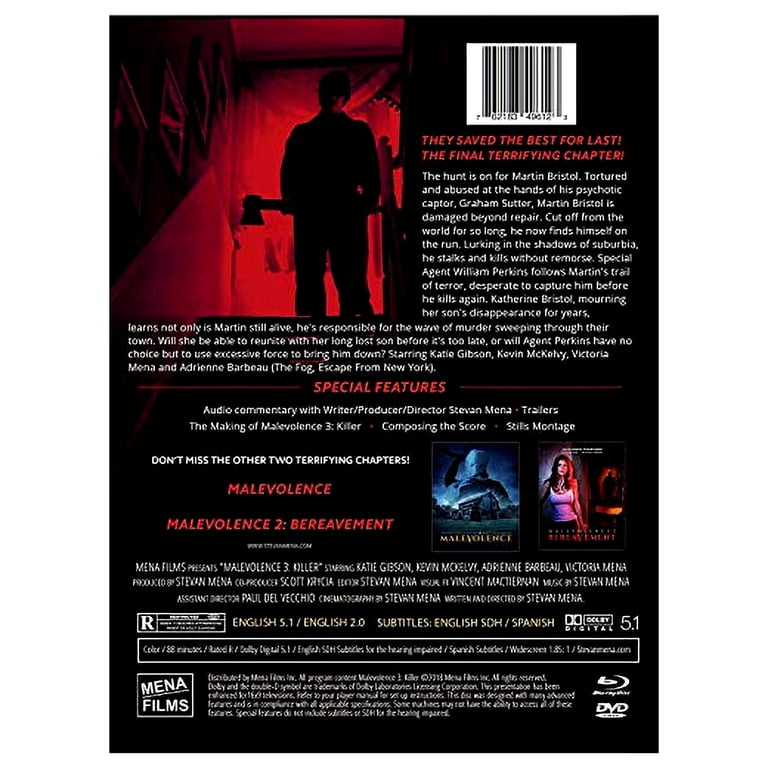 Malevolence 3: Killer (Blu-ray + DVD), Mena Films, Horror