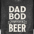 thumbnail image 3 of Instant Message - Dad Bod By Beer  - Men's Crew Neck Fleece Pullover, 3 of 6