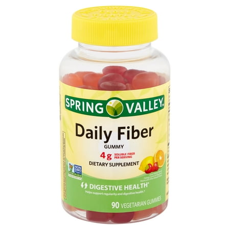 Spring Valley Daily Fiber Gummies, 4mg, 90 Count