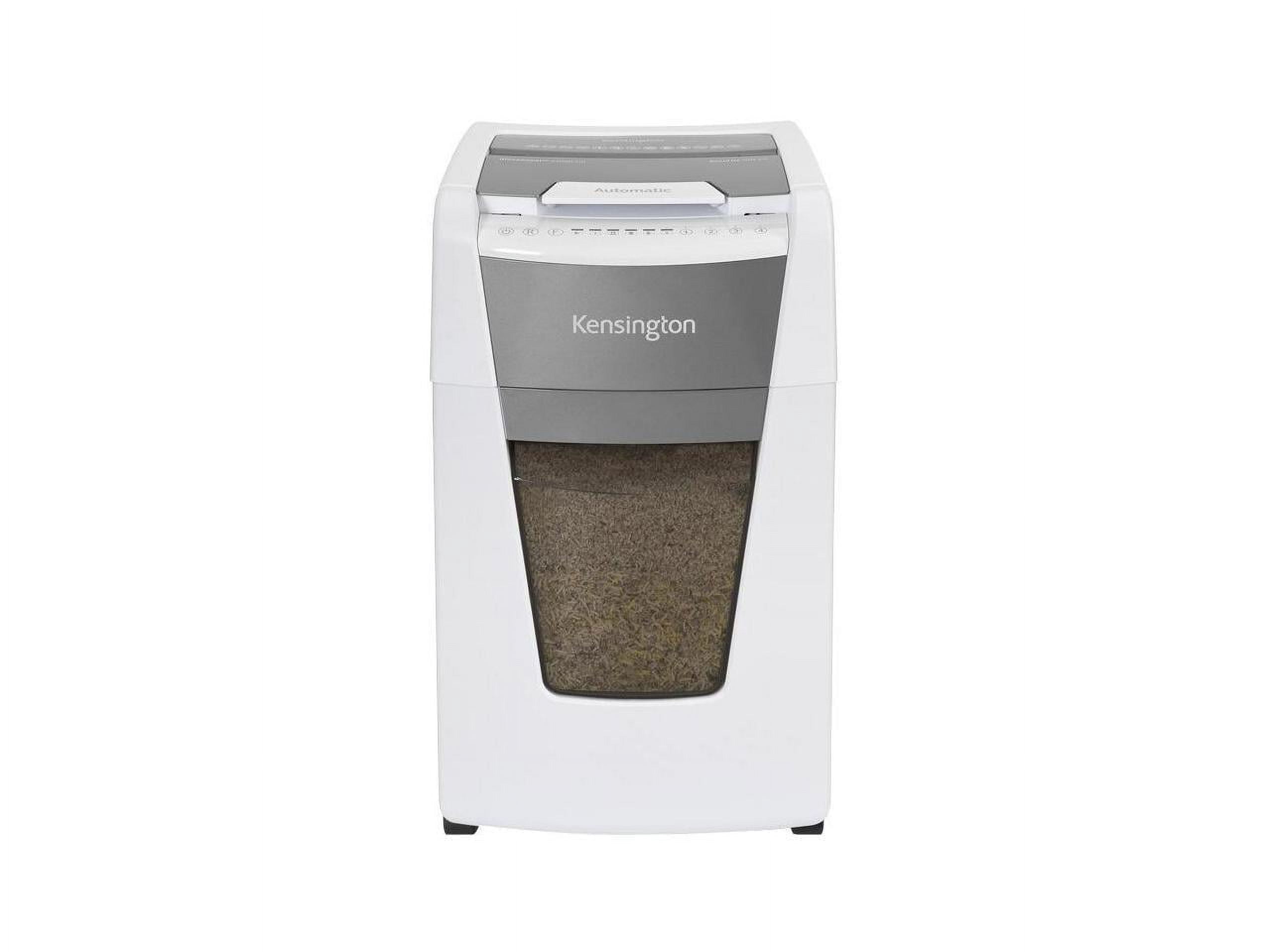 Kensington OfficeAssist Auto Feed Shredder A3000-HS Anti-Jam Micro Cut - Continuous Shredder - Micro Cut - 8 Per Pass - for shredding Paper, Staples, Paper Clip, Credit Card, Junk Mail, Glossy Paper,
