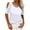 White, variant on Vetement Femme ete 2025 Womens Casual T Shirts V Neck Striped Short Sleeve Color Block Tops Woman Shirts Summer Womens Compression Oversized Tee Shirt Stripe Tee Shirt Women Workout Women Tan M