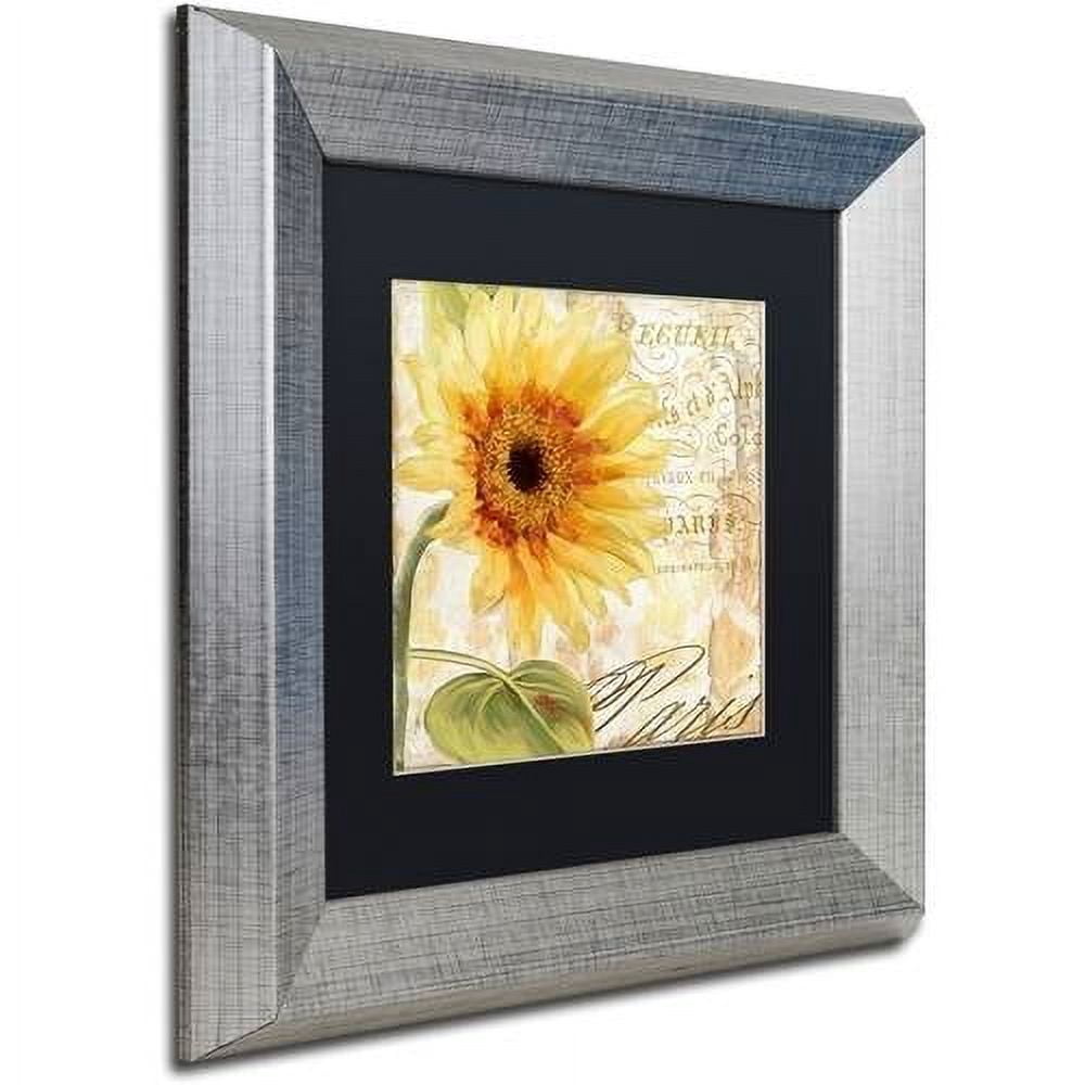 Trademark Fine Art "Ete I" Canvas Art by Color Bakery Black Matte, Silver Frame